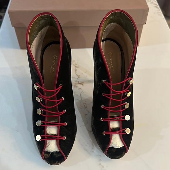 Gianvito Rossi Shoes - GIANVITO ROSSI Miral  Velvet Ankle Boots